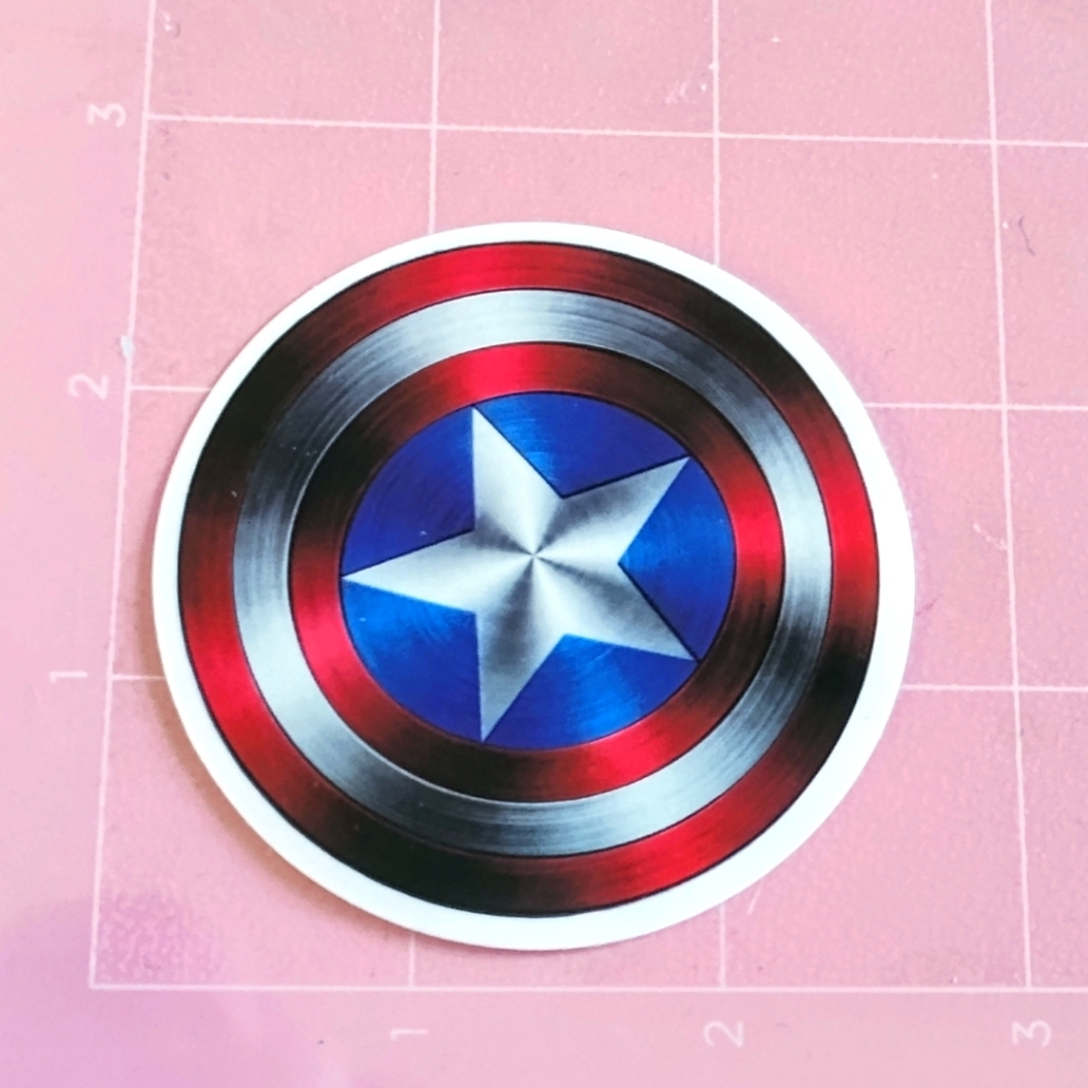💙 Caltain America Shield Vinyl Sticker Decal New